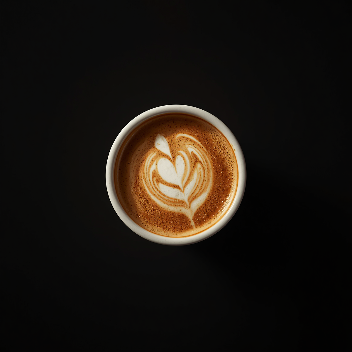 a cup of latte
