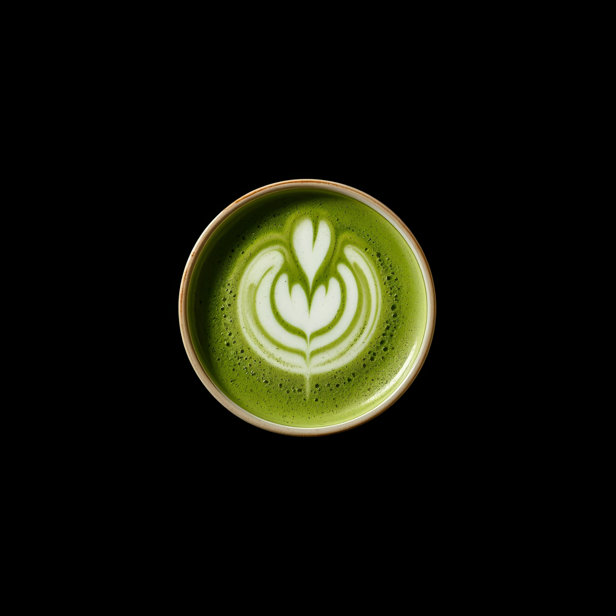 a cup of matcha latte